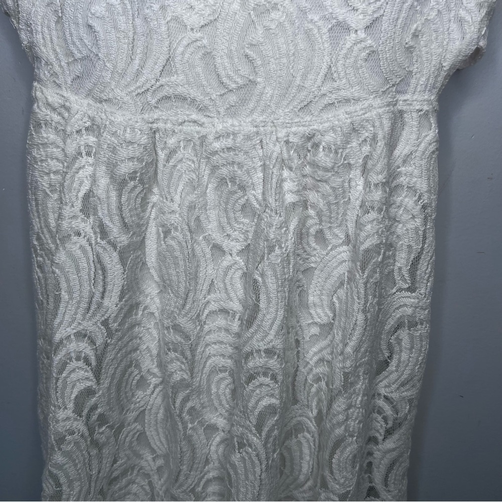 Free People Knit Crochet Mini Dress Size Small - Picture 5 of 11